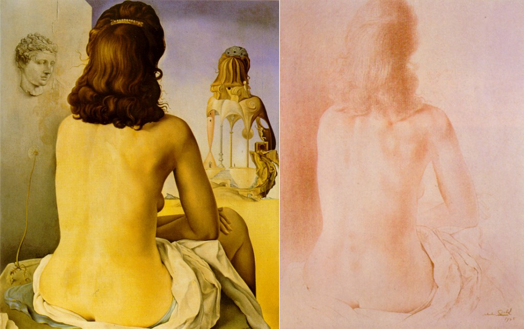 My Wife Naked Looking at her own Body